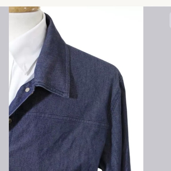 ST JOHN SPORTSWEAR DENIM JACKET SIZE LARGE - Picture 2 of 6